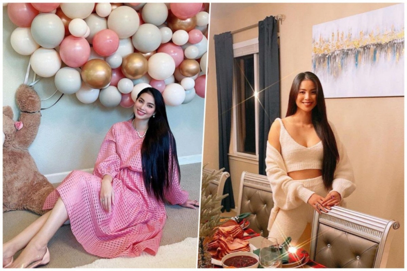 Khi hoa hậu làm mẹ bỉm cất hết váy áo lộng lẫy ở nhà mặc xoàng xĩnh nhận khó ra - 2