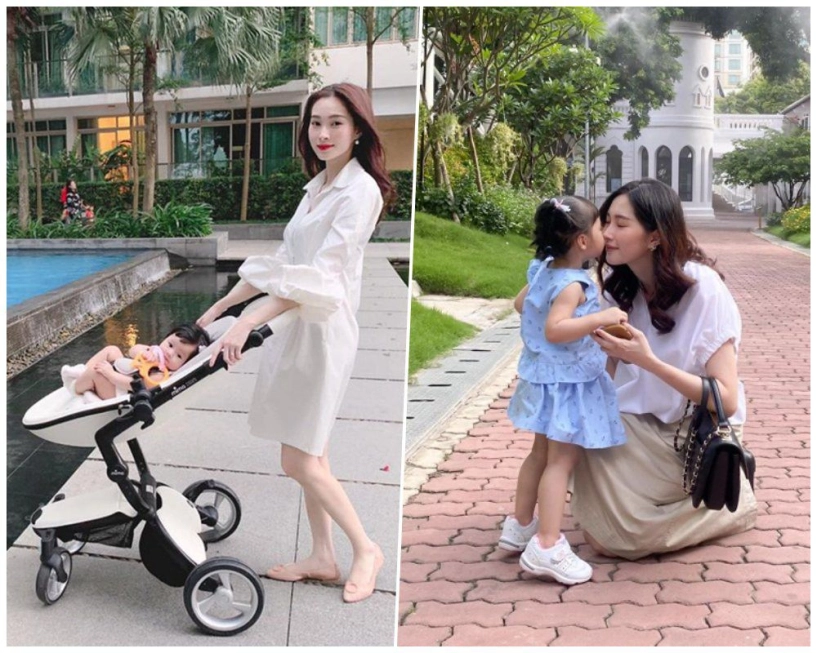 Khi hoa hậu làm mẹ bỉm cất hết váy áo lộng lẫy ở nhà mặc xoàng xĩnh nhận khó ra - 10