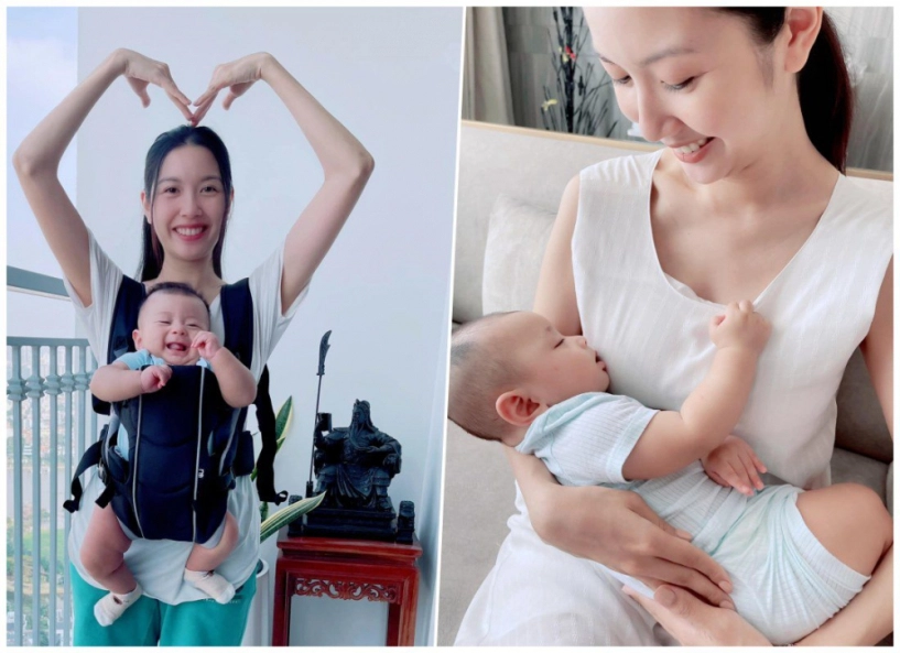Khi hoa hậu làm mẹ bỉm cất hết váy áo lộng lẫy ở nhà mặc xoàng xĩnh nhận khó ra - 12