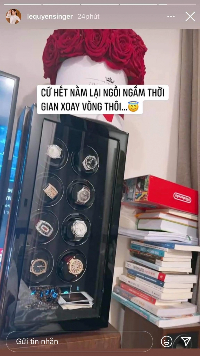 Lệ quyên khoe chiếc tủ đồng hồ nhỏ nhắn nhưng ai nấy đều choáng ngợp bởi sự giàu sang - 8