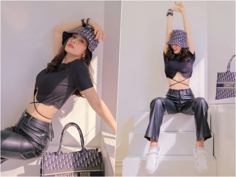Mặc lộng lẫy lấn át con đông nhi vẫn khó cân kiểu đầm làm chị em hoá đòn bánh tét - 5