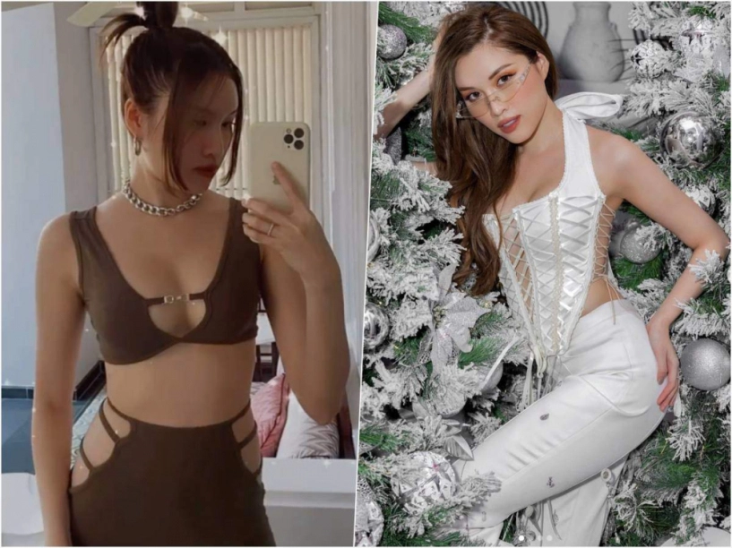 Mặc lộng lẫy lấn át con đông nhi vẫn khó cân kiểu đầm làm chị em hoá đòn bánh tét - 10