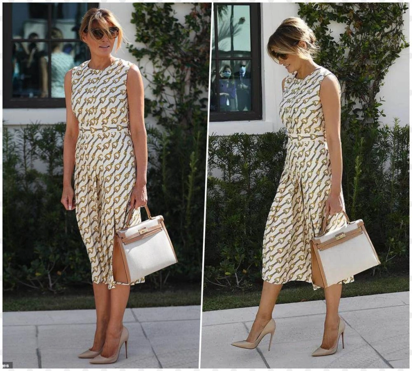 Melania trump hiếm hoi xuất hiện hậu rời nhà trắng vẫn mặc sang chảnh tay không rời túi 600 triệu - 13