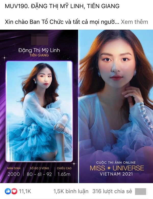 Mới xuất hiện nàng thơ chợ gạo đã nhận lượt like khủng tại hoa hậu hoàn vũ - 1