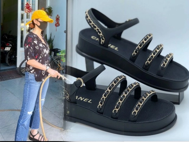Mỹ nhân làng hài diện váy cúp ngực chỉ đề ra ban công hóng mát - 28
