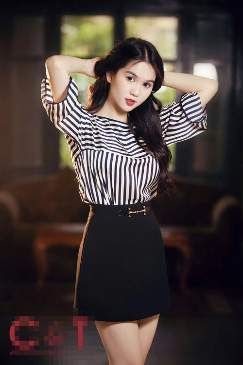 Mỹ nhân việt đón đầu trào lưu sọc đen trắng - 9