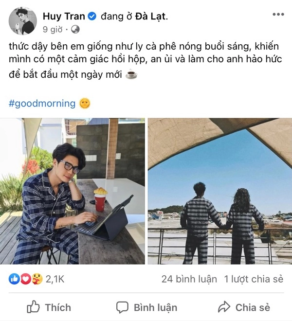 Ngô thanh vân bình thường mặc đẹp khi diện đồ ngủ đôi với chàng trai bí ẩn càng hot hơn - 1
