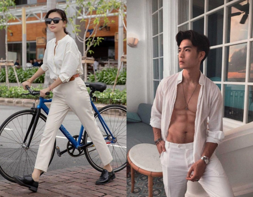 Ngô thanh vân-huy trần lộ ảnh diện đồ ngủ đôi tình tứ soi style ngày thường đồng điệu đến lạ - 9