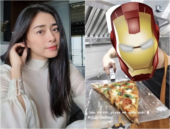 Ngô thanh vân khoe được người khác làm bánh pizza cho còn kêu thấy thương vì làm quần quật - 1