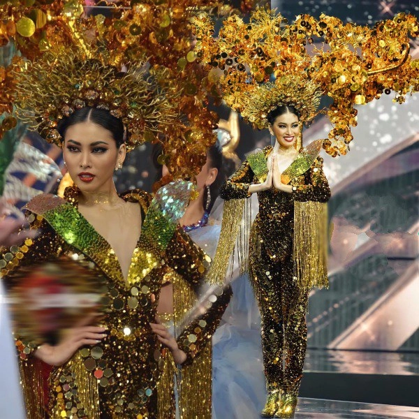 Ngọc thảo diện trang phục lá ngọc cành vàng càn quét sân khấu quốc tế - 2
