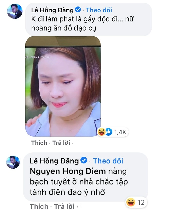 Ở nhà mùa dịch mà dáng càng mi nhon hồng diễm liền bị hồng đăng dìm tơi tả - 4