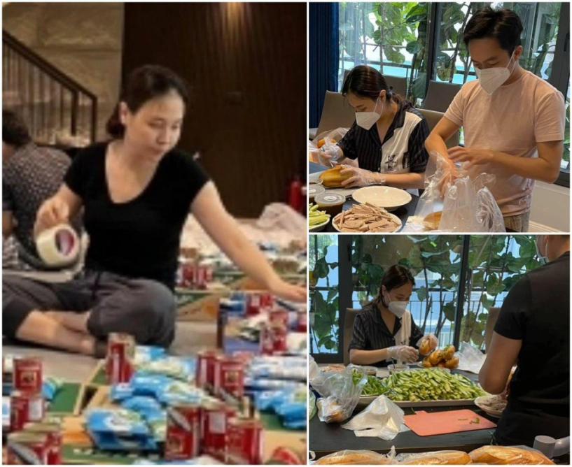 Sáng mặc đồ bộ làm bánh mì đàm thu trang tối xuất chiêu ăn diện chuẩn phu nhân hào môn - 3