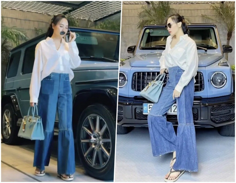 Sáng mặc đồ bộ làm bánh mì đàm thu trang tối xuất chiêu ăn diện chuẩn phu nhân hào môn - 4