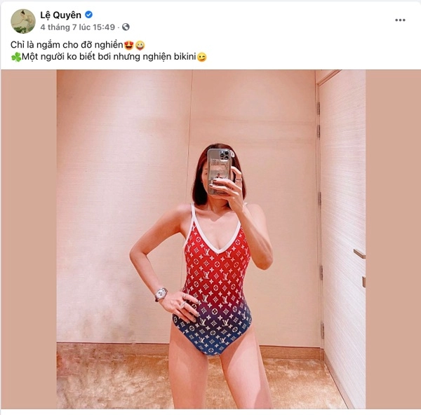 Sao sắm gì sao chi tiền đô mua bikini hiệu chỉ để diện trong nhà lệ quyên đứng đầu - 1