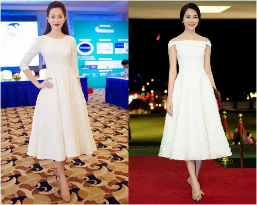So style mẹ 2 con đặng thu thảo với trước đây vẫn diện đầm trắng nhưng giờ sang chảnh hơn - 6