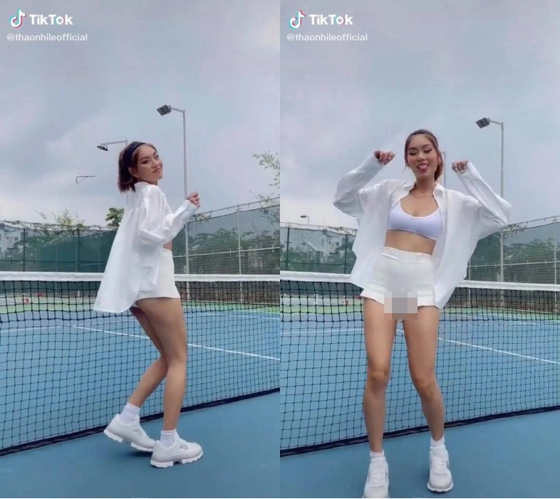Tiểu thư nhà giàu ra sân tennis với chiếc quần gợi cảm dân tình vào bắt lỗi hớ hênh - 2