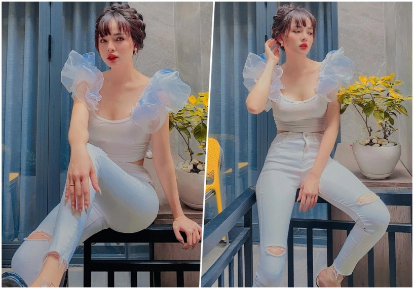 Từng bị chồng nhắc vì hớ hênh trên livestream vợ lê hoàng the men giờ gợi cảm theo cách riêng - 3