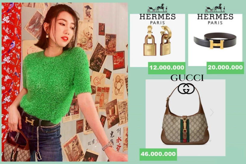 Từngbị chêmặc thảm cỏ thuý ngân nay diện áo xanh lá xinh ngất ngây bóc giá liền phỏng tay - 5