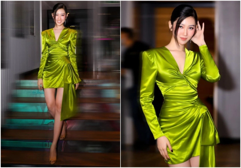 Từngbị chêmặc thảm cỏ thuý ngân nay diện áo xanh lá xinh ngất ngây bóc giá liền phỏng tay - 7