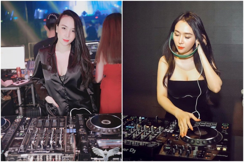 Vợ dj của khắc việt mặc đồ trễ tràng lên bar đi chơi chỉ diện cây hàng hiệu kín bưng - 1