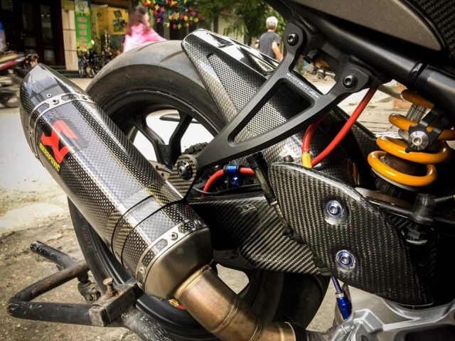Yamaha r3 độ đặc sắc với phụ kiện carbon đầu tiên của việt nam - 8