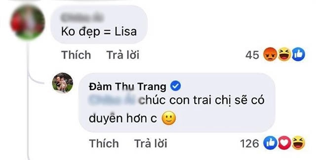 Đàm thu trang đáp trả không bỏ qua cho người so sánh con gái với lisa nhà hồ ngọc hà - 3