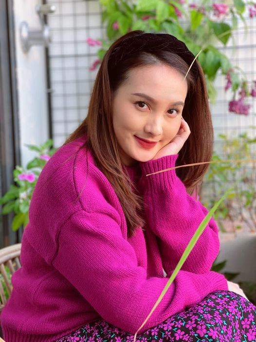 Bảo thanh chơi chiêu gì tài tình quá bầu vượt mặt vẫn gọn gàng làn da sáng mịn như ngọc - 3