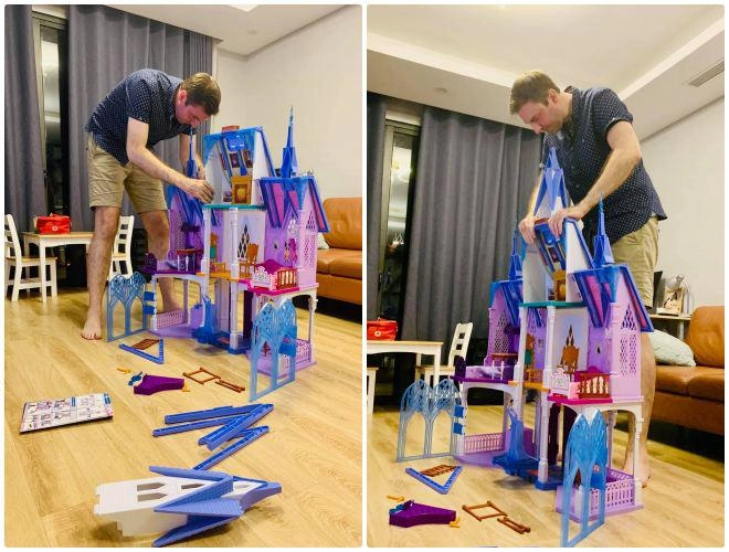 Lan phuong ke chuyen nuoi con voi chong tay 2m nhiều trò vui chi con co vi bo khong lo - 12