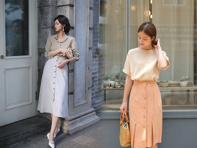 Muốn nâng tầm chiếc chân váy lửng xếp ly nàng lưu mấy bí quyết này là đẹp chẳng kém fashionista - 12