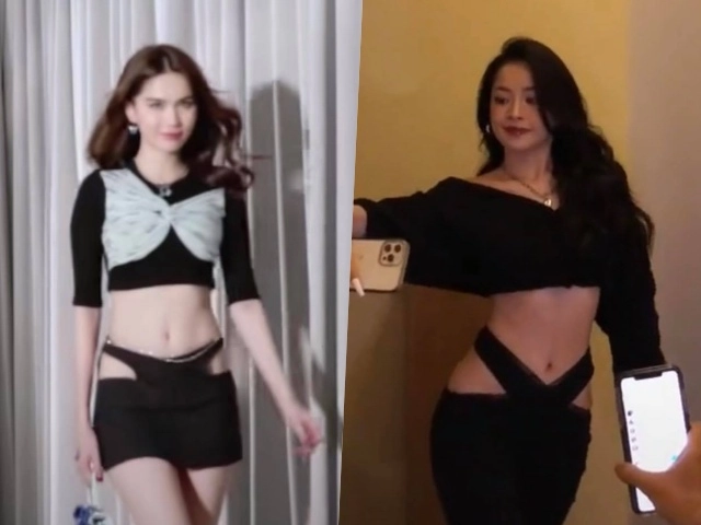 Thử thách khoe body mới kéo xệ quần đánh hông chi pu đánh bại ngọc trinh trong 1 nốt nhạc - 1