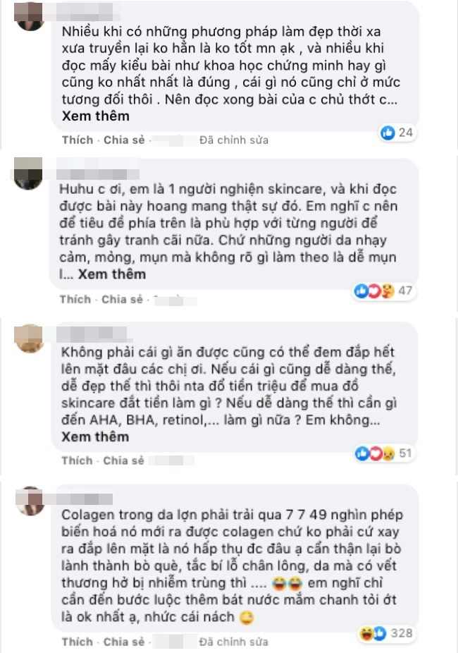 Tranh cãi nảy lửa câu chuyện đắp mặt với bì lợn da có thật sự căng bóng như lời đồn - 7