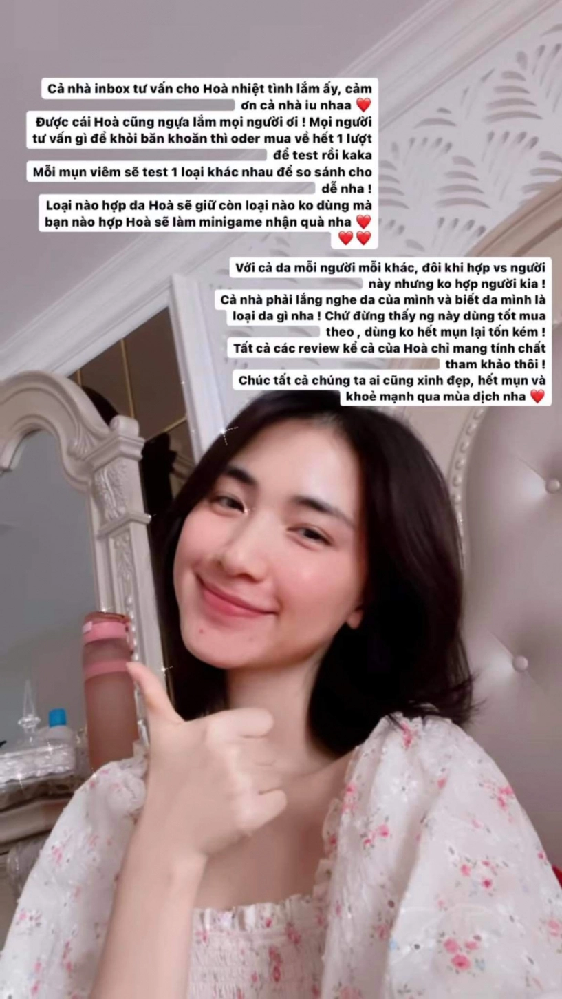 Triệt lông mặt ngờ đâu về nổi mụn hoà minzy review cực có tâm quá trình trị mụn tại gia - 7