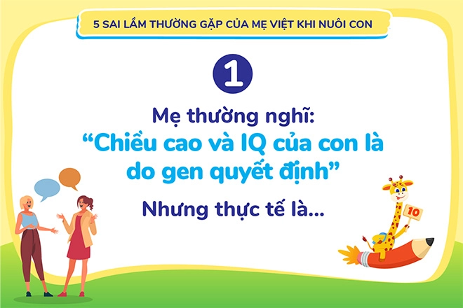 5 sai lầm thường gặp của mẹ vô tình kìm hãm trí thông minh và chiều cao của trẻ - 1