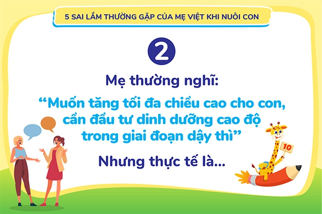 5 sai lầm thường gặp của mẹ vô tình kìm hãm trí thông minh và chiều cao của trẻ - 2