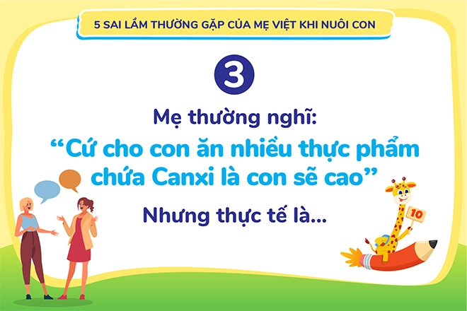 5 sai lầm thường gặp của mẹ vô tình kìm hãm trí thông minh và chiều cao của trẻ - 3