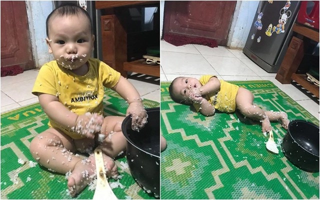 Cười ngất với kiểu ăn bốccủa con gái đông nhi mẹ bỉm khoe ảnh con đáng yêu không kém - 10