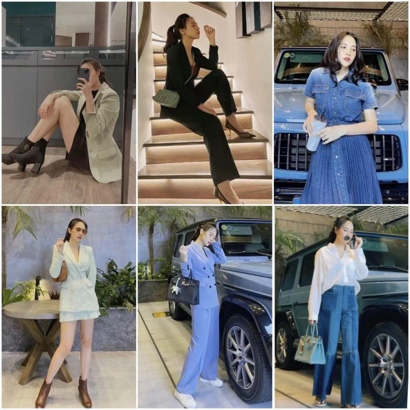 Khác hẳn hội vợ đại gia mê hở đàm thu trang lên đồ công sở kín từ đầu đến chân - 8