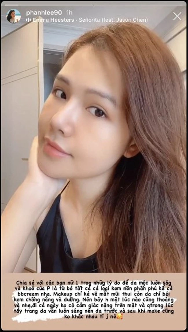 Khoe tài make-up sắc nét phanh lee hé lộ bí mật làn da mộc khi làm dâu hào môn - 6