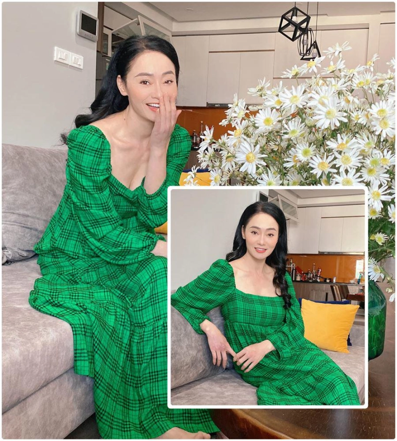 xả vai bà xuân hương vị tình thân u50 diện toàn item bốc lửa khoe thềm ngực lụa là - 9