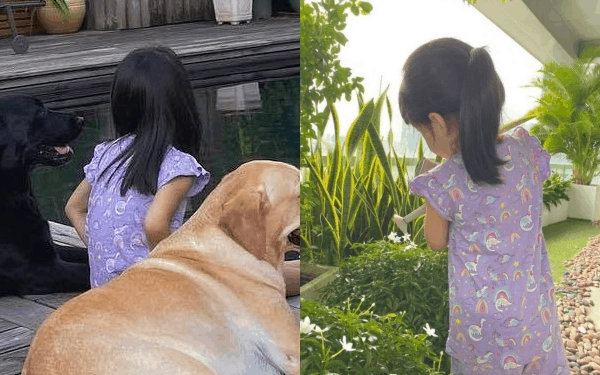 Xuất thân hào môn con gái tăng thanh hà đặng thu thảo mặc cùng một bộ đồ giá mềm - 4