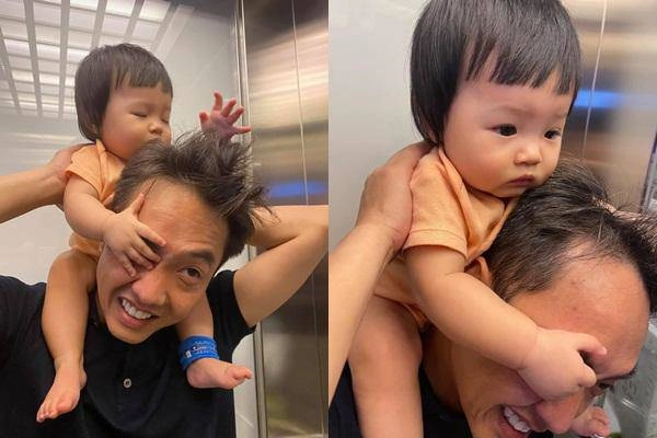 Được con gái thơm cường đôla làm liều xin miếng nữa nhưng bé có phản ứng đáng yêu - 7