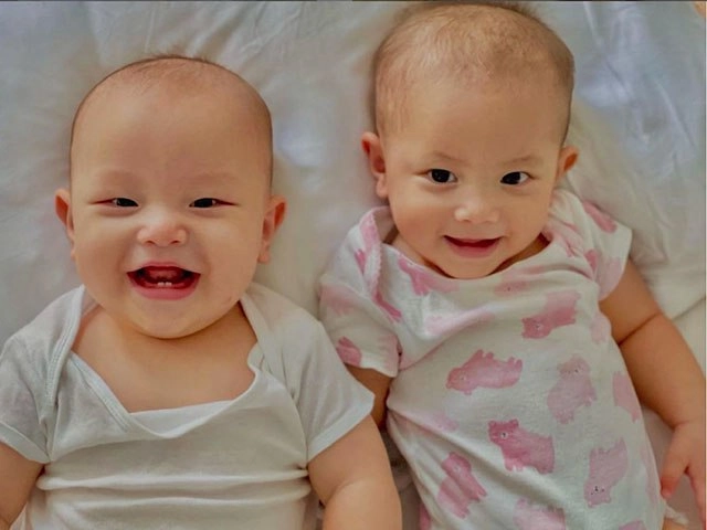 Hồ ngọc hà phân trần cho cặp song sinh quay quảng cáo từ bé và số tiền kiếm được - 1