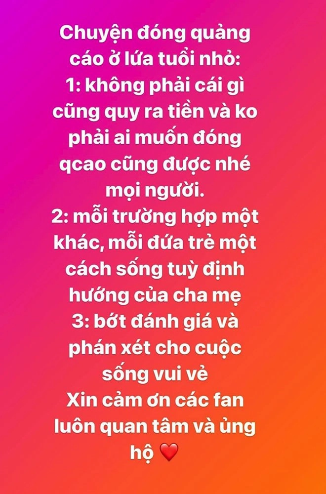 Hồ ngọc hà phân trần cho cặp song sinh quay quảng cáo từ bé và số tiền kiếm được - 4