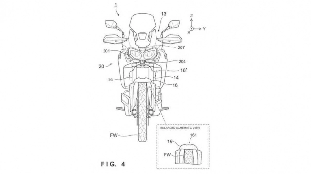 Honda africa twin tiếp tục lộ diện thiết kế radar hành trình - 5