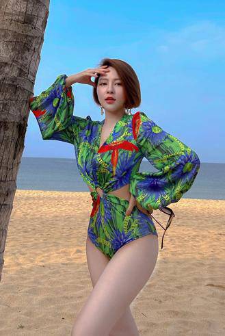 Hot girl trâm anh sau hút mỡ bụng tích cực khoe thân với đồ kiệm vải - 9