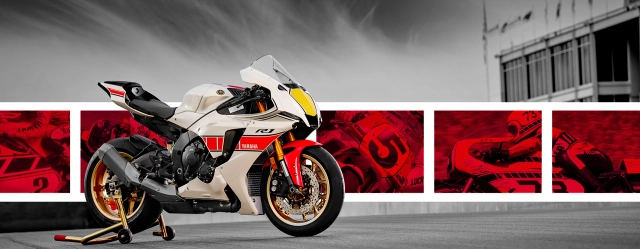 Ra mắt gia đình yamaha r1 r7 r3 r125 60th anniversary livery - 1