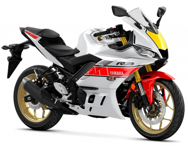 Ra mắt gia đình yamaha r1 r7 r3 r125 60th anniversary livery - 4