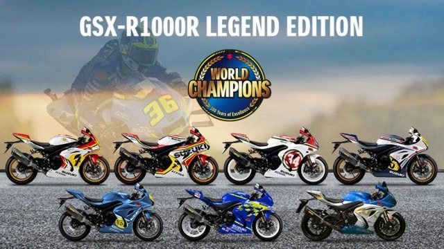 Suzuki ra mắt gsx-r1000r legend edition kỷ niệm giải vô địch thế giới với 7 màu - 5