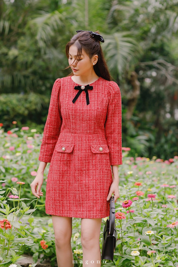 Thanh hằng trẻ trung mùa thu - đông 2021 trong sắc dạ tweed - 7