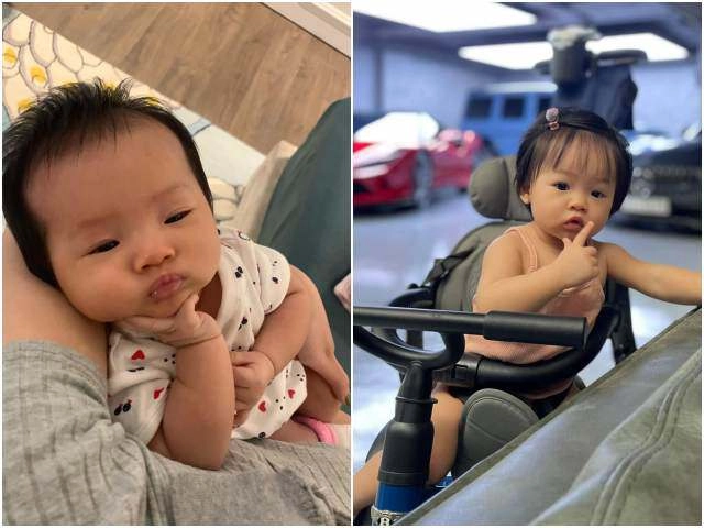 Con gái cường đôla- đàm thu trang càng lớn càng xinh như thiên thần đẹp nhất ở đôi mắt - 24